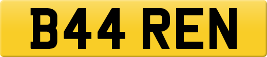 B44 REN private number plate